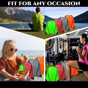 Diy Fitness Travel Backpack Bulk Women Men Recycled Color Eco-Friendly Branded Drawstring Backpack - Product Image 5