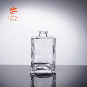 Botella de Vino de Vidrio Transparente Cuadrada de 1000 ml con Cuello Corto y Tapón de Vidrio, Apta para Whiskys, Brandy y <span class=keywords><strong>Vodka</strong></span> - Product Image 6