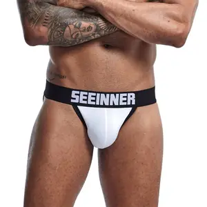 Men Thong Breathable Hot Vibrating Thong Quality Bamboo Transparent Boxer Bfiefs Mens Underwear