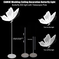Accessoires de scène de mariage, lumières LED solaires en forme de papillon, indice de protection IP68, pour la décoration de mariage