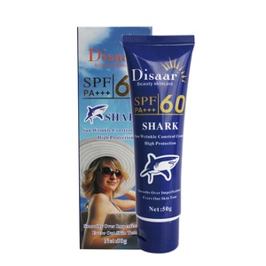 Disaar Gros FPS 60 Requin blanchissant solaire anti-rides crème solaire crème écran pour toutes les peaux - Product Image 1