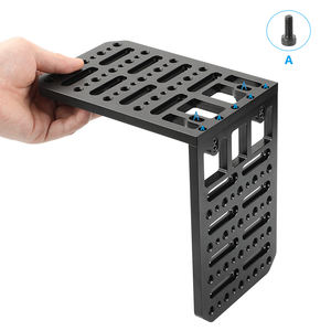 Camvate แผ่นชีสคู่รูปตัว L แพลตฟอร์มการขยาย1/4 "3/8" รูเกลียวกล้องถ่ายวิดีโอ/ARRI 12 "แผ่นประกบ - Product Image 3