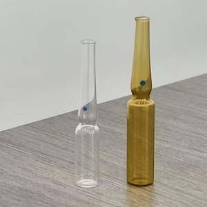 Flacons en verre à texture lisse pour ampoules, flacons en verre transparent pour soins de la peau, emballage pour vitamines et essences faciales en salon - Product Image 2
