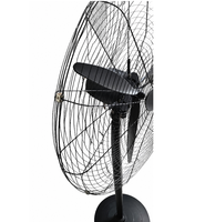 FULUDE FS-500 Oszillierender Industrieventilator 18'' UPVC-Flügel Schwarz Leistungsstarke Windgeschwindigkeit Elektrischer Kugellager-AC-Motor Freistehend