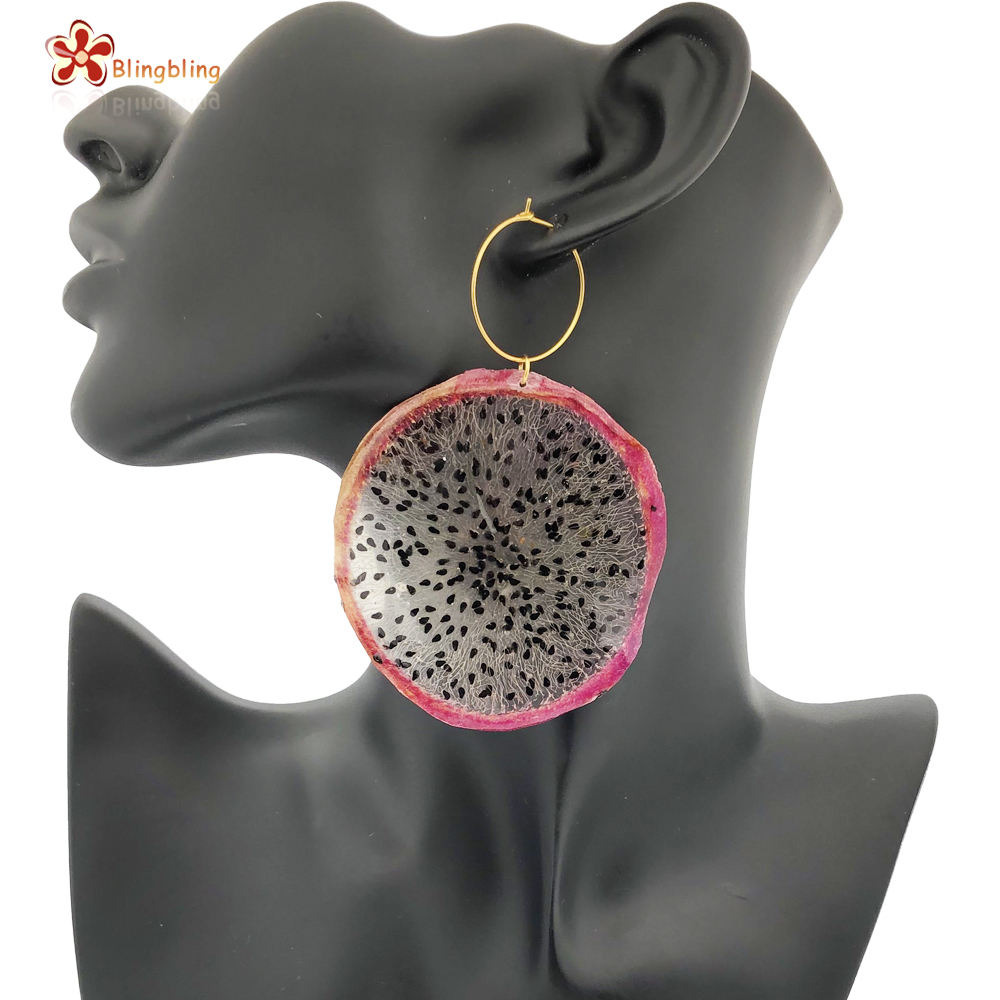 dragonfruit earrings