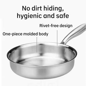 Nouvelle Arrivée Poêle à Frire Antiadhésive 30 cm en Acier Inoxydable Triple Couche 304 pour Cuisine - Product Image 3