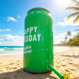 WINSUN Giant <b>Inflatable</b> Beer Can Model Green PVC <b>Inflatable</b> Can with Custom Logo for Bar Promotions and Events - Product Image 3