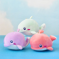 Peluche Baleine Mignonne Violette en Gros, Jouet Doux à Câliner, Animal en Peluche Kawaii, Oreiller Requin Bleu pour Enfants, Cadeau d'Anniversaire, Porte-clés en Peluche