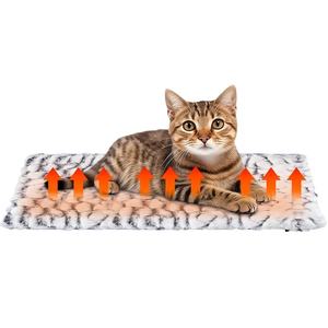 Tapis chauffant auto-chauffant en polaire berbère pour animaux de compagnie, fournitures pour niche de chien avec lit amovible pour chiens et chats - Product Image 1