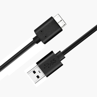 Câble d'interface OEM ODM USB 3.0, USB 3.0 a vers Micro B pour Samsung S5 / Note 3,Seagate, WD, Toshiba, boîtier de disque dur et plus
