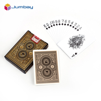 Cartes à Jouer Classiques Personnalisées en Papier 280gsm Bleu 300gsm Blanc 310gsm Noir Noyau Or sur Plastique Nouveau Design