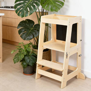Tour d'apprentissage multifonctionnelle 3-en-1 pliable et écologique pour enfants, idéale pour la cuisine et la chambre – Qualité supérieure - Product Image 2