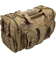 Sacs de sport et de voyage tactiques en toile cirée imperméable, grand format, avec logo personnalisé, pour activités extérieures, utilisation polyvalente, entraînement et gym, avec fermeture éclair, Solar