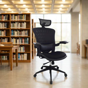 Silla Ejecutiva con Soporte Lumbar Ajustable y Diseño Moderno para Oficina en Casa, Dormitorio y Sala de Estar, Giratoria - Product Image 3