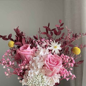 Arrangement <span class=keywords><strong>de</strong></span> roses préservées personnalisé, fleurs séchées minimalistes pour bouquet <span class=keywords><strong>de</strong></span> mariée et centre <span class=keywords><strong>de</strong></span> table, DIY pour décoration <span class=keywords><strong>de</strong></span> table - Product Image 2
