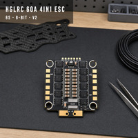 HGLRC 60A 4IN1 ESC 2-6S 8Bit V2 BLS Firmware 30.5mm Mount pour FPV Racing Freestyle UAV