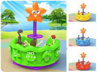Chevaux à Bascule Rotatifs d'Intérieur et d'Extérieur, Pièces de Décoration pour Centres Commerciaux et Usage Domestique, Construction en PE et Métal