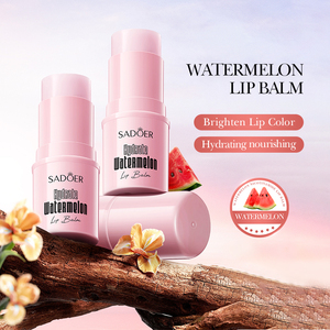 Baume à lèvres hydratant SADOER à la pastèque, réduit les ridules, soulage la sécheresse, exfoliant doux, waterproof, marque privée - Product Image 2