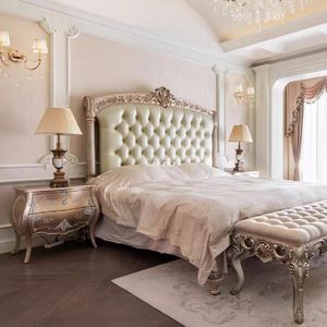 Muebles <span class=keywords><strong>de</strong></span> dormitorio <span class=keywords><strong>de</strong></span> madera maciza <span class=keywords><strong>de</strong></span> estilo francés con mechones <span class=keywords><strong>de</strong></span> cuero 2025, cama <span class=keywords><strong>de</strong></span> matrimonio con camas <span class=keywords><strong>de</strong></span> madera elegantes curvas <span class=keywords><strong>de</strong></span> abedul - Product Image 1