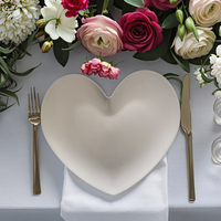 Assiette de présentation ronde en plastique PP durable de 13 pouces, design nordique moderne pour les mariages et les fêtes - Marque DLT, vente en gros