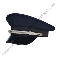 Sombrero de capitán de cosplay clásico de diseño de alta calidad con visera, sombreros de conductor con logotipo personalizado