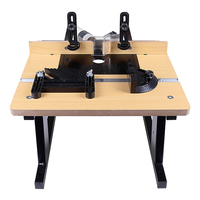 Petit établi pliable industriel pour le travail du bois Table de toupie en bois Mini bakélite Fraisage Flip Board pour machine de coupe électrique