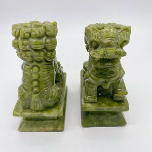 2020ร้อนขายปลีกและขายส่ง Fengshui <span class=keywords><strong>หยก</strong></span>ธรรมชาติ<span class=keywords><strong>ส</strong></span>ีเขียว Foo <span class=keywords><strong>ส</strong></span>ุนัข<span class=keywords><strong>ส</strong></span>ิงโต<span class=keywords><strong>ส</strong></span>ำหรับการตกแต่ง - Product Image 2