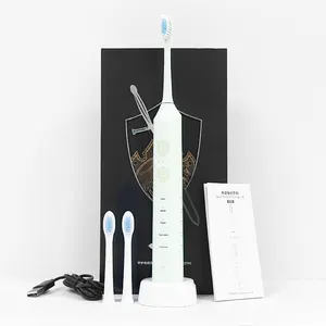 Besman D36 brosse à dents électrique sonique charge par induction sans fil 5 types de soins bucco-dentaires avec 2 têtes de brosse brosse à dents électrique