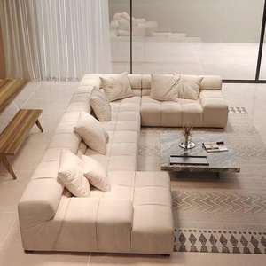 تصاميم إضافية للأثاث المنزلي الفاخر والمريح، تشكيلة مخصصة من الأقمشة المخملية للاسترخاء، أريكة غرفة المعيشة - Product Image 1