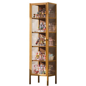 Armoire de <span class=keywords><strong>rangement</strong></span> en verre anti-poussière avec porte Jie Grain Bar <span class=keywords><strong>Lego</strong></span> Model Organizer Bookshelf Display for Living Room - Product Image 5