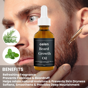Huile pour barbe Label Men, favorise la croissance de la barbe, renforce les racines, huile pour moustache, essences biologiques, non parfumée, tenue forte, tous âges - Product Image 4