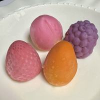 Prix d'usine – Mélange de crèmes glacées surgelées saveurs mangue, raisin, pêche, fraise – Mini-boîte de crème glacée en forme de fruit pour collation