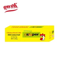 HALAL 10g Cube de bouillon aromatisé au poulet, style bonbon, en mélange séché, OEM Super
