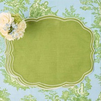 Serviettes de table de Noël personnalisées brodées, tailles irrégulières, romantisme rustique, sets de table multicolores, nappe classique lavable