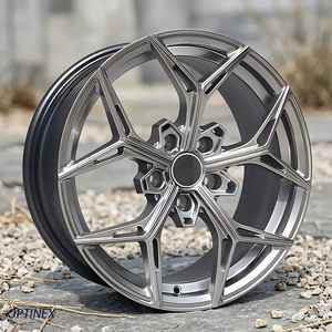 Jantes forgées sur mesure <span class=keywords><strong>5</strong></span> branches 16 17 18 19 20 21 22 pouces 5x112 5x114.3 5x120 5x127 5x130 pour Mustang Corvette Porsche de course - Product Image 1