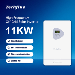 Sistema Híbrido Solar de Alta Frecuencia de 11KW con Diseño Dual MPPT para Conexión a Red y Uso Aislado, con Sistema de Baterías y WIFI Estándar - Product Image 1