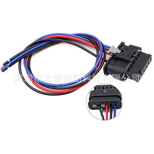 Tail Light Wiring <b>Harness</b> Connector 6 Pin <b>Black</b> Plastic For BMW 320i 328i 335i Active Hybrid 3 xDrive 2015 - Product Image 3