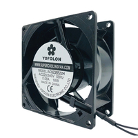 Ventilateur axial AC Yofolon AC 9225 110V 220V 380V à profil en aluminium 92x92x25mm, roulement à billes, faible bruit