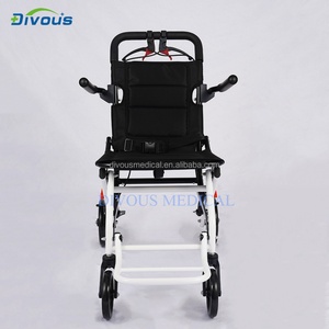 Rehabilitation Equipment <b>Small</b> Wheel Super Lightweight Folding Manual Wheelchairs for Disabled Travel <b>Small</b> Wheelchair - Product Image 3