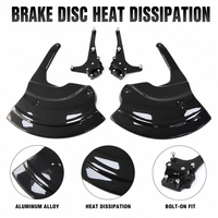 Ailette de refroidissement en aluminium CNC pour disque de frein BMW S1000XR 2020-2025, déflecteur de dissipation thermique noir et blanc avec hydrographie