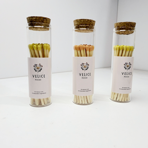 Korek Api Berwarna Macaron dengan Label Kustom dalam Stoples Kaca, Barang Laris untuk Toko Lilin Aroma Rumah, Korek Api Aman - Product Image 3