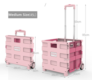 Carritos de Compras Multifuncionales WAHSUN, Carrito Plegable Grande, Carrito de Supermercado con <span class=keywords><strong>Ruedas</strong></span> - Product Image 6