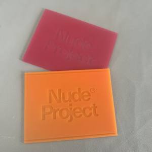 Patch en caoutchouc souple personnalisé, gaufré, en PVC et silicone, transparent, rouge-<span class=keywords><strong>orange</strong></span>, pour vêtements, à presser à chaud - Product Image 3