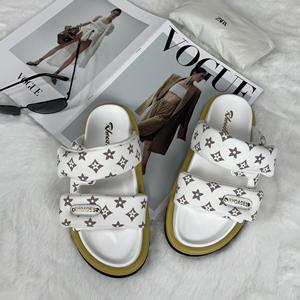 Sandales d'été personnalisées avec logo, bout rond, talon plateforme, imprimées, pour femmes et dames - Product Image 1