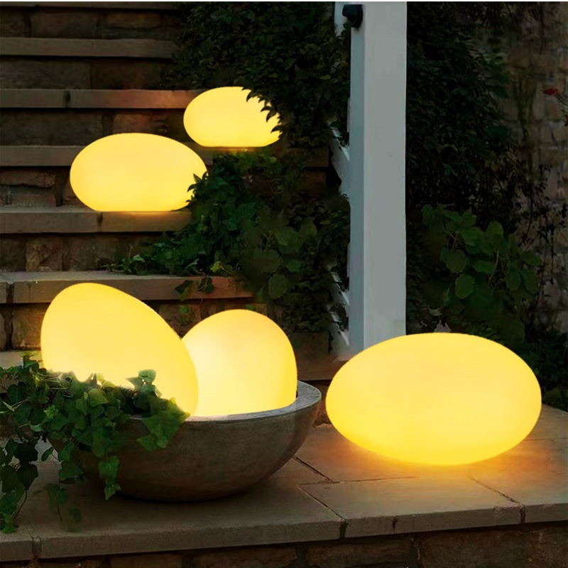 Hot Style Solar Powered Stone Light Waterproof Landscape Yard Garden Decorative Light Outdoor Patio Garden Stone Led Light