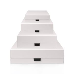 Caja de Regalo Magnética de Lujo Gris Claro de Fácil Montaje con Cierre/Tapa Magnética <span class=keywords><strong>para</strong></span> Bodas, Despedidas de Soltera y Regalos - Product Image 5