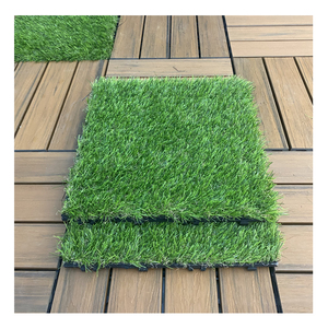 Chất lượng cao cỏ nhân tạo gạch cho sân vườn Patio ban công sàn trang trí không thấm nước màu xanh lá cây cỏ Turf sàn gạch - Product Image 3