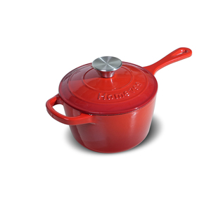 Casserole <span class=keywords><strong>en</strong></span> <span class=keywords><strong>fonte</strong></span> rouge de 1,75 QT, <span class=keywords><strong>meilleure</strong></span> casserole <span class=keywords><strong>en</strong></span> <span class=keywords><strong>fonte</strong></span> antiadhésive, casserole ronde <span class=keywords><strong>en</strong></span> <span class=keywords><strong>fonte</strong></span> <span class=keywords><strong>émaillée</strong></span> avec couvercle - Product Image 1
