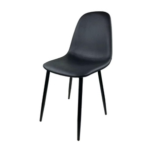 Chaises confortables avec pieds en métal Mobilier de maison moderne Chaises de salle à manger en PU Vente en gros - Product Image 3