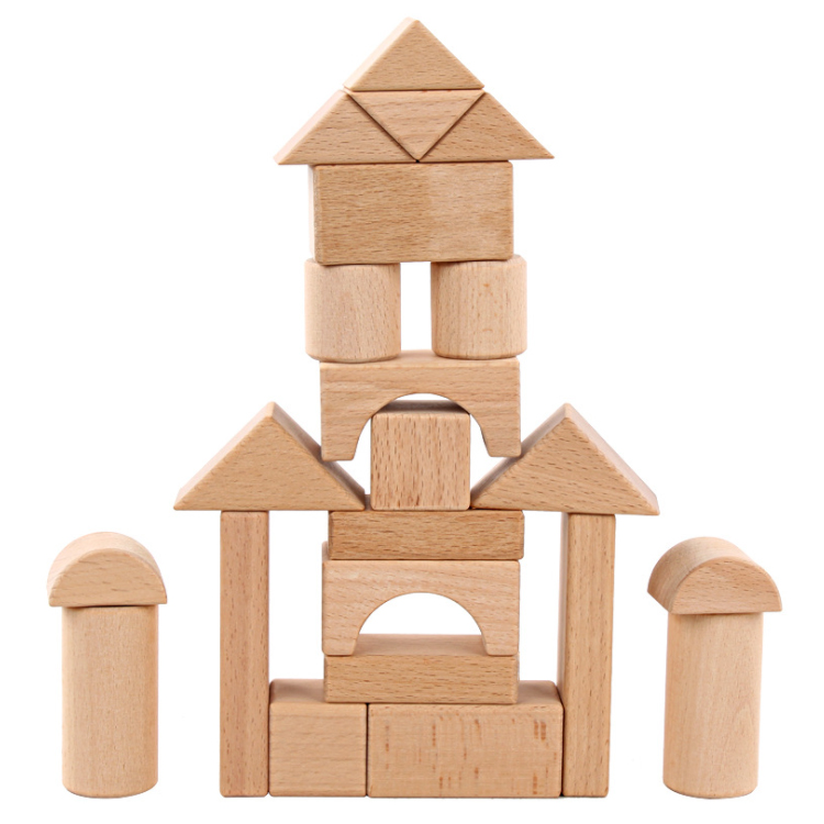 High Quality Building Block For Children Custom Blocks Hand-On Wooden Stacking Block Set For Kids